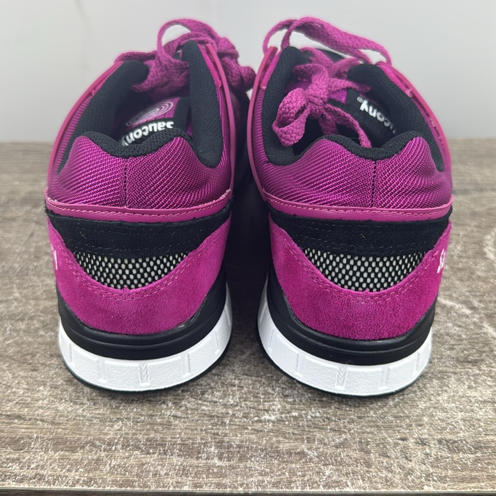 Saucony grid black purple mens 11.5 casual running 2016 - Picture 5 of 8